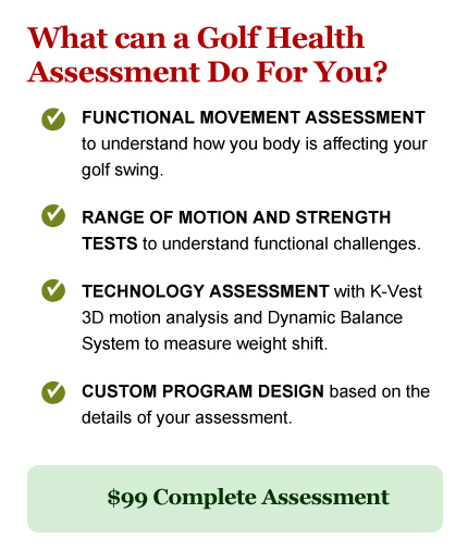 What can a golf health assessment do for you?
