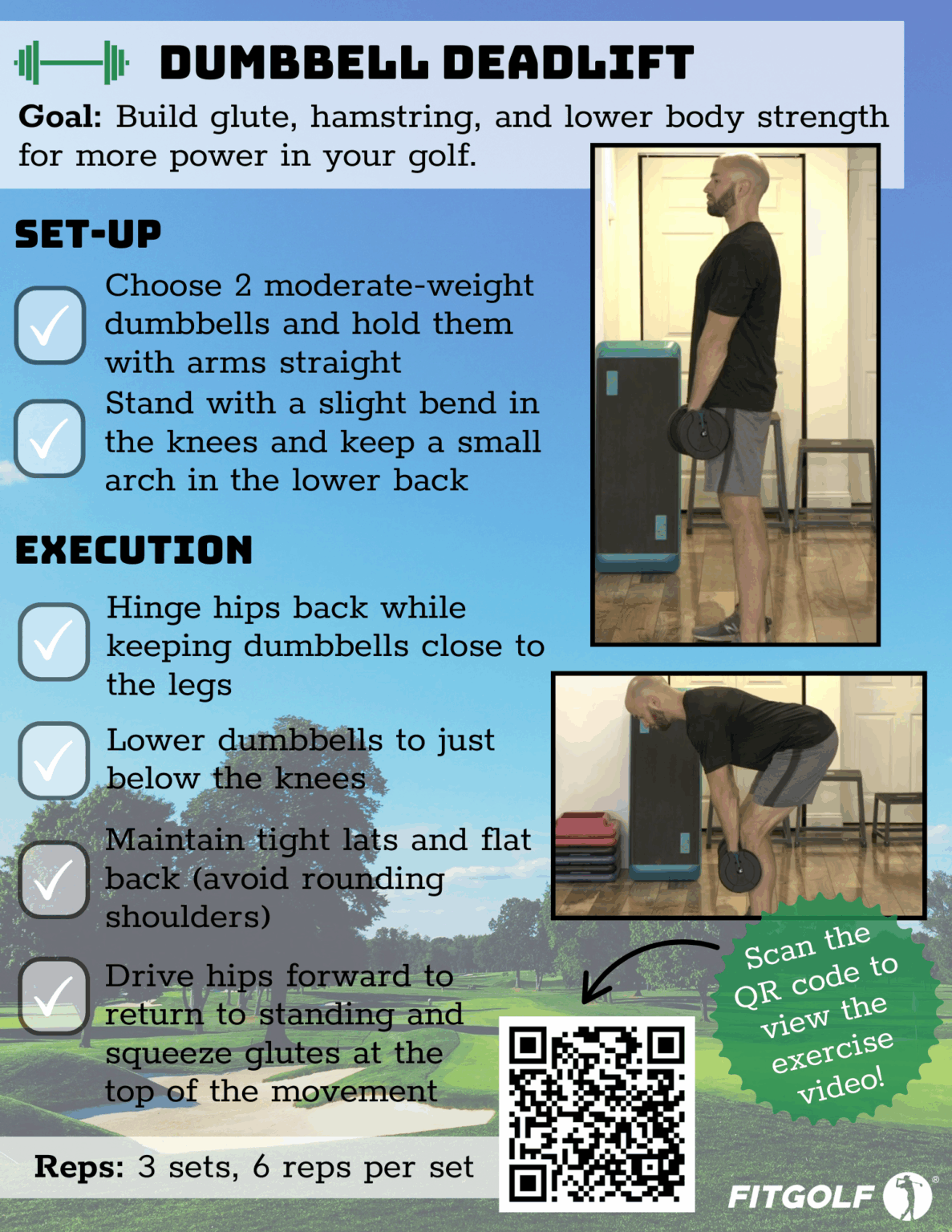 Deadlift with Dumbbells (Exercise Library) | Golf Fitness Training ...