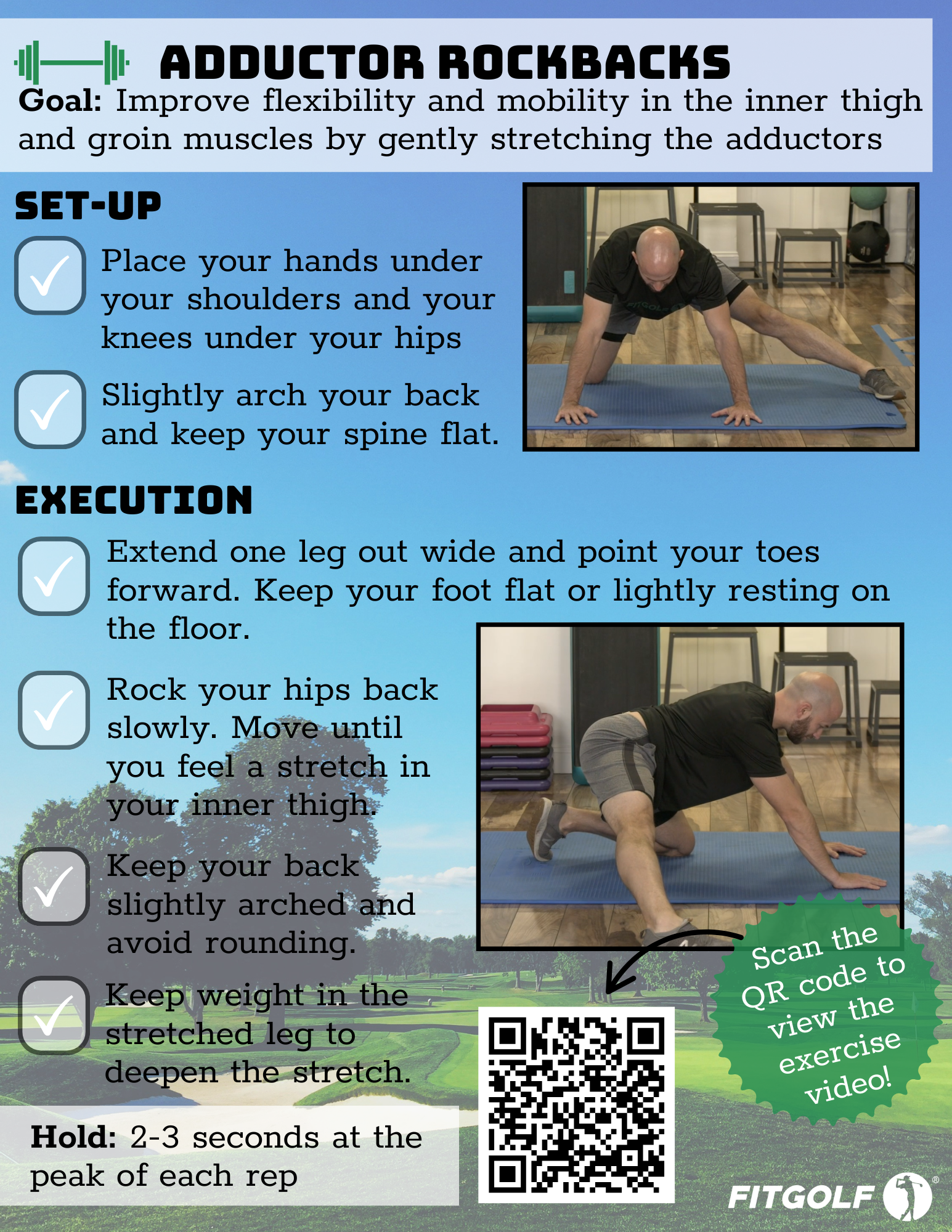 Adductor Rockbacks (Exercise Library) | Golf Fitness Training Programs ...